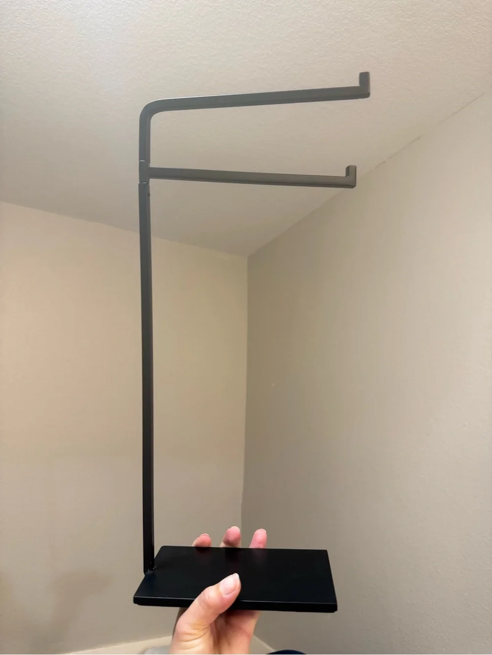 Hearth & Hand Black Metal Hand Towel Swivel Stand Rack Modern Minimalist